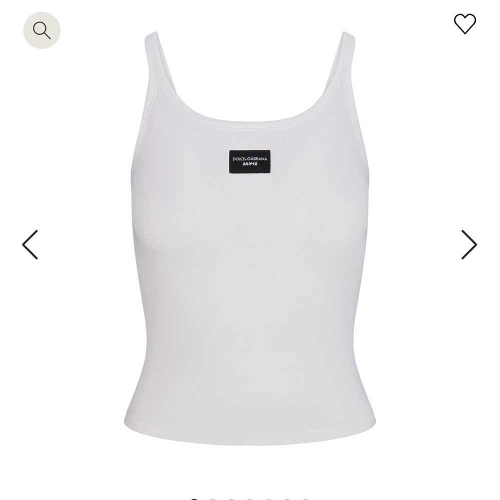 DOLCE & GABBANA X SKIMS COTTON RIB SCOOP TANK 
SOLD OUT